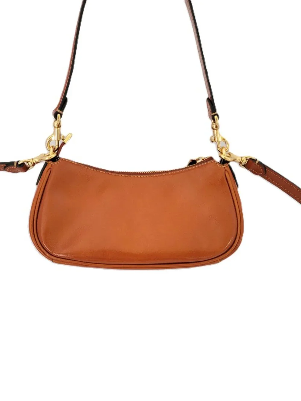 Coach CDB19 Ashton Mini Shoulder Bag Glazed Leather Crossbody Cinnamon Bag - Picture 3 of 7